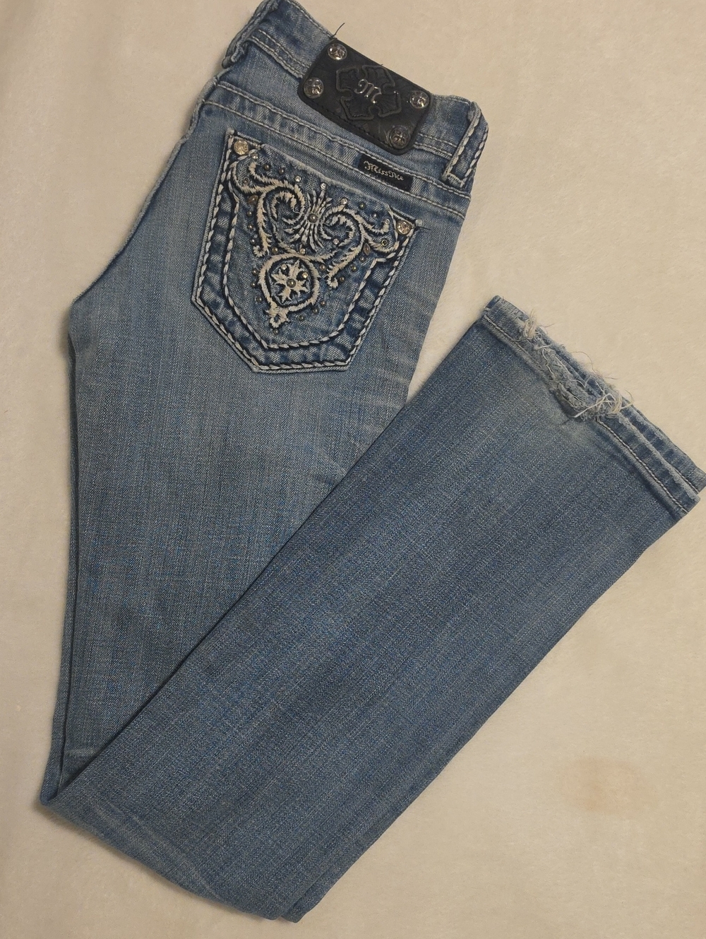 MISS ME Embroidered Light Blue Women’s Jeans